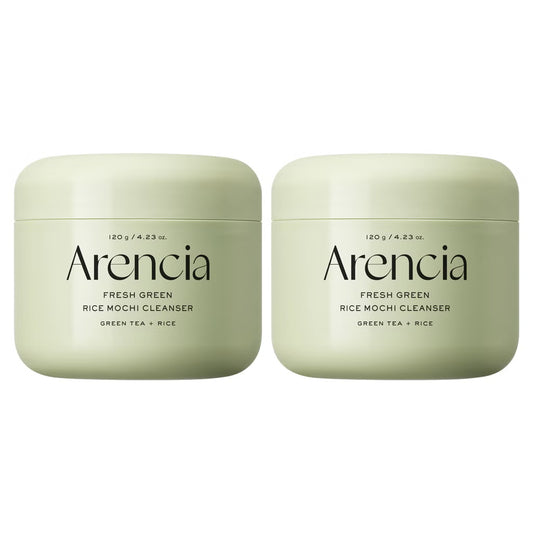 Arencia Fresh Green Rice Mochi Cleanser 4.23 fl oz, 2-pack