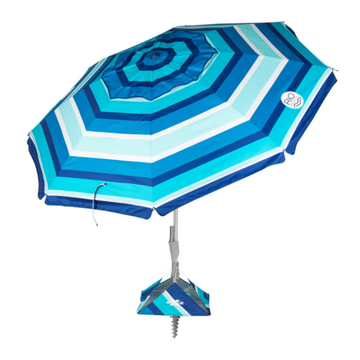 RIO - Parasol de plage de 2,3 m (7,5 pi) avec AnchorX