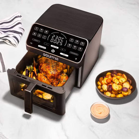Gourmia - Friteuse à air chaud numérique de 8,5 L (9 qt) avec revêtement en céramique