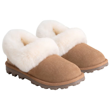 Kirkland Signature - Pantoufles en peau de mouton pour enfants
