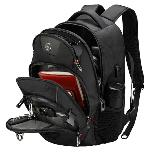 Swiss Digital - Sac à dos noir Vector avec localisateur SDD