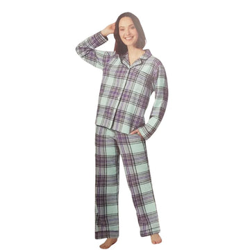 BedHead Pyjama en flanelle à col cranté