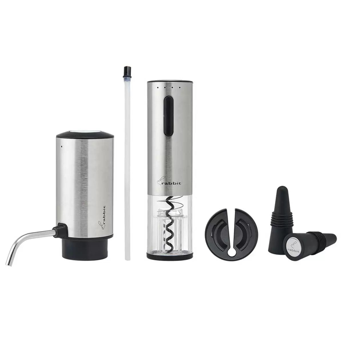 Rabbit - Coffret tire-bouchon électrique et aérateur de vin