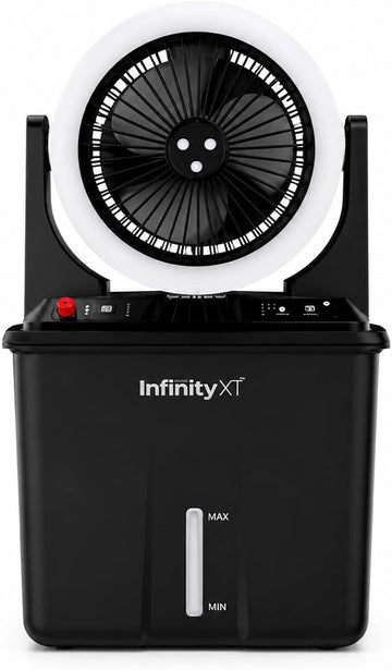 Infinity X1 Solar Misting Fan with 500 lm LED Light