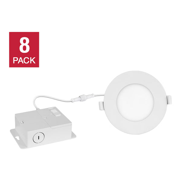 Luminus - 5CCT kit d'éclairage de panneau encastré 4 po paquet de 8