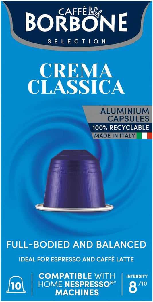 Caffé Borbone - Creama Classica Dosettes Compatibles Nespresso - 10 capsules