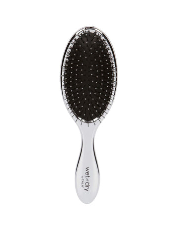 Cala Wet-n-dry metallic silver hair brush