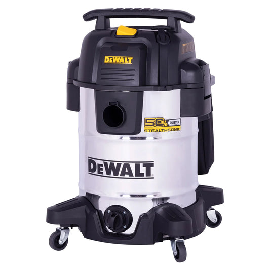 Dewalt - Aspirateur sec/humide silencieux en acier inoxydable de 10 gallons/38 L
