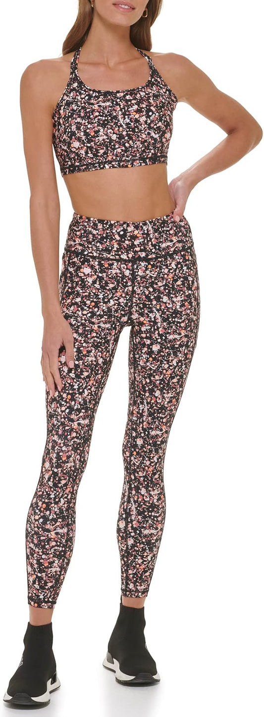 DKNY Women's High-Waisted Printed Bodycon Leggings 