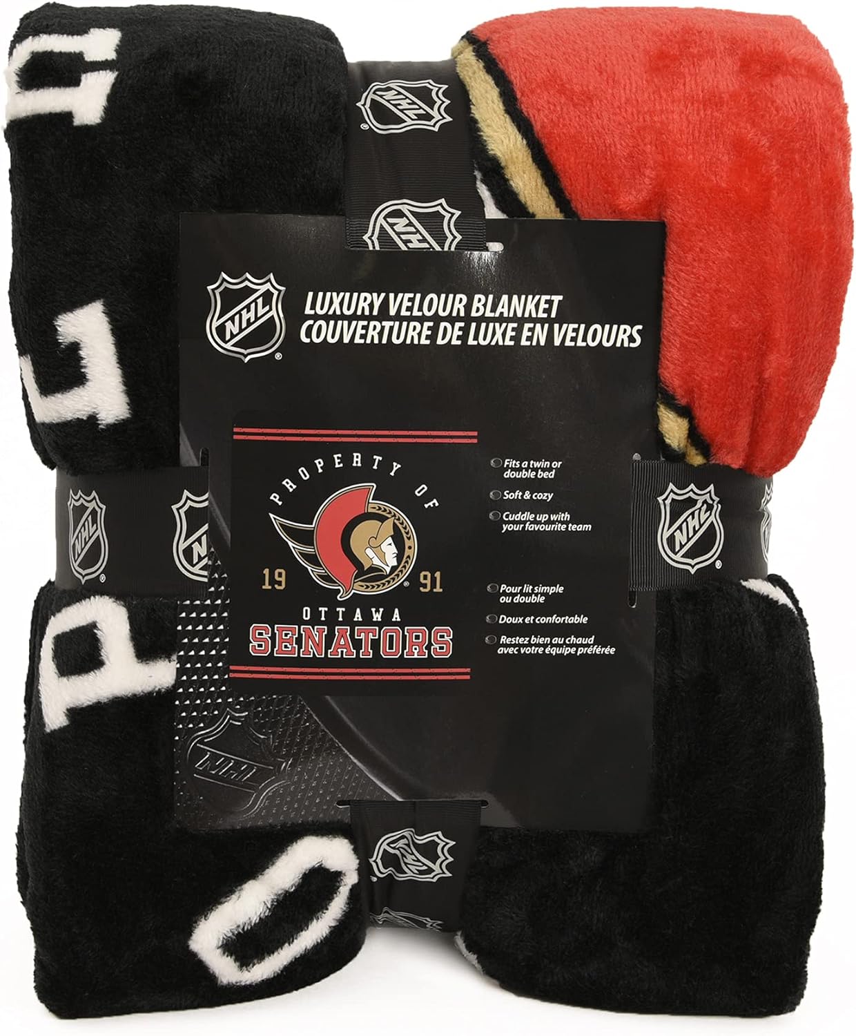 NHL Ottawa Senators Couverture en velours