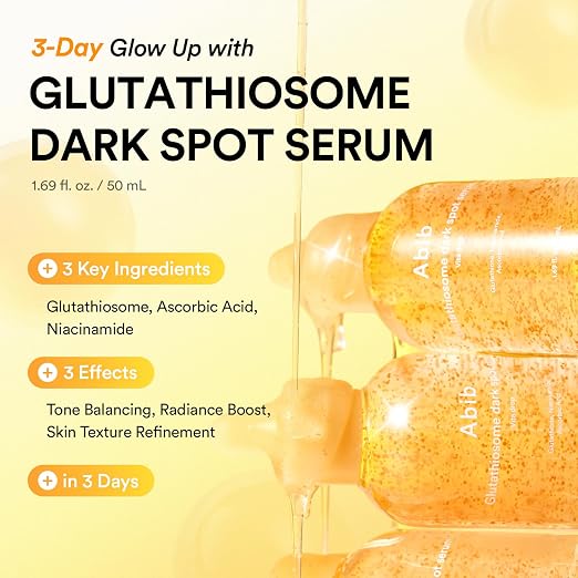 Sérum anti-taches Abib Glutathiosome Vita Drop 50 ml | Soin coréen, traitement des taches brunes et de l'hyperpigmentation | Sérum pour peaux sensibles et irrégulières