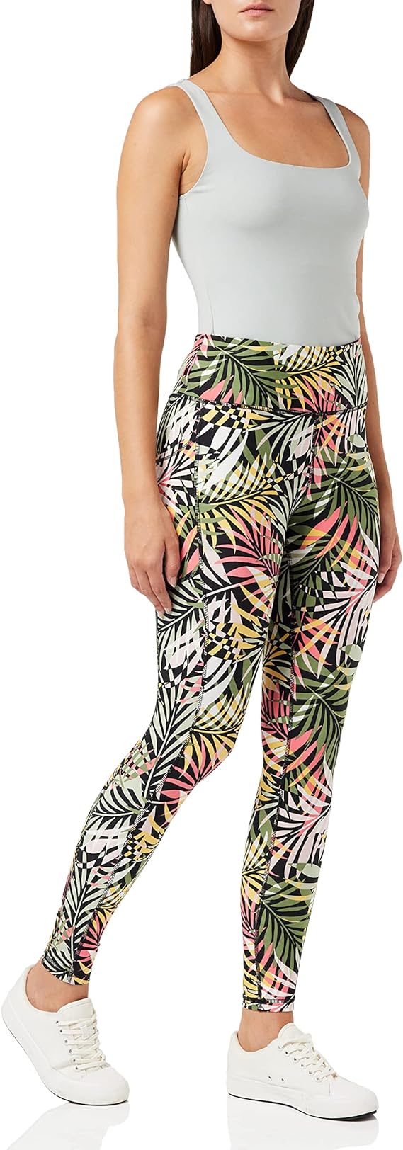 DKNY Women's High-Waisted Printed Bodycon Leggings 