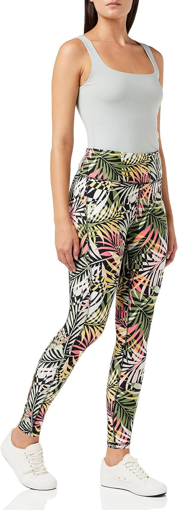DKNY Women's High-Waisted Printed Bodycon Leggings 