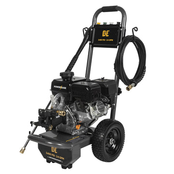 BE Power - Nettoyeur haute pression à essence  3400 PSI 2,4 GPM