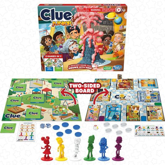 Clue junior | Plateau de jeu 2 côtés, 2 jeux en 1