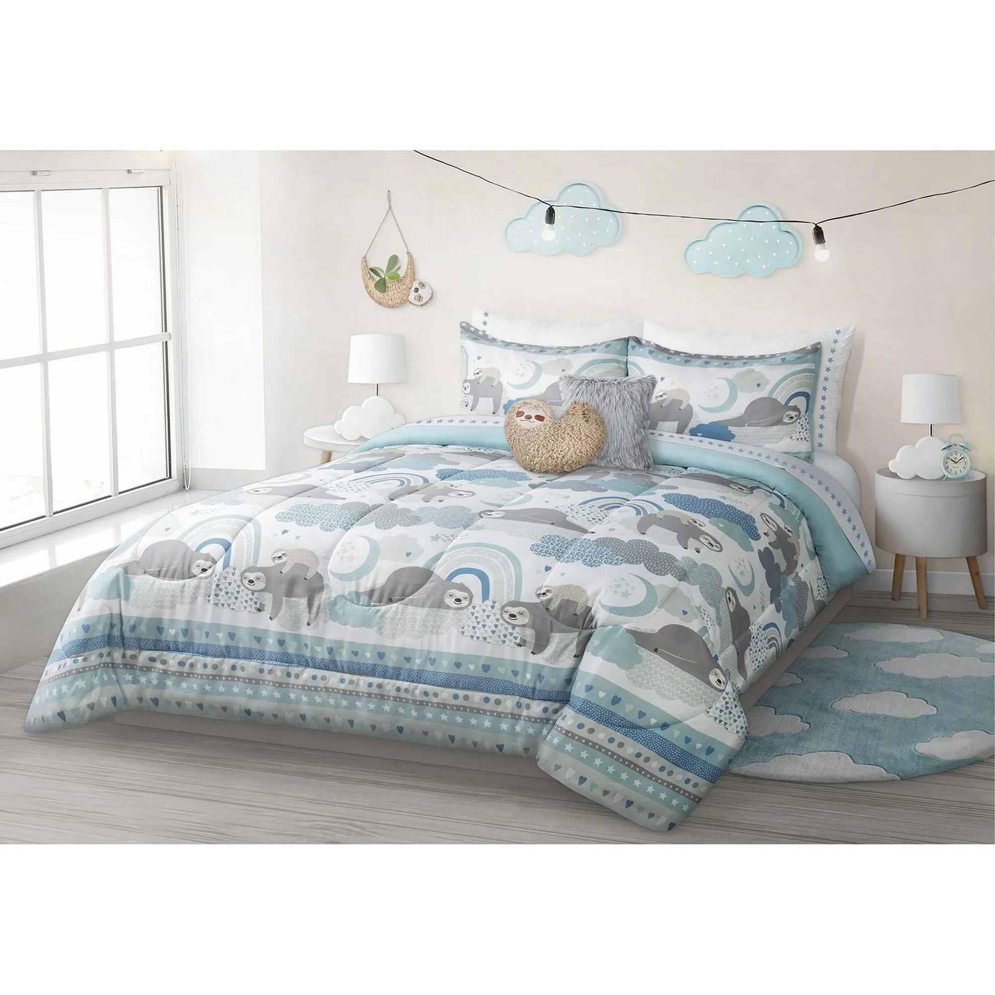 Safdie &amp; Co. 3PCX Microfiber Comforter Set - Baloo Double Queen