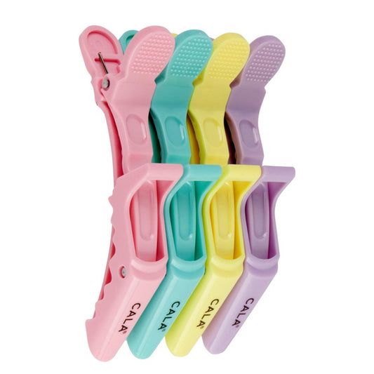 Pinces à cheveux crocodile | Tons pastel (lot de 4)