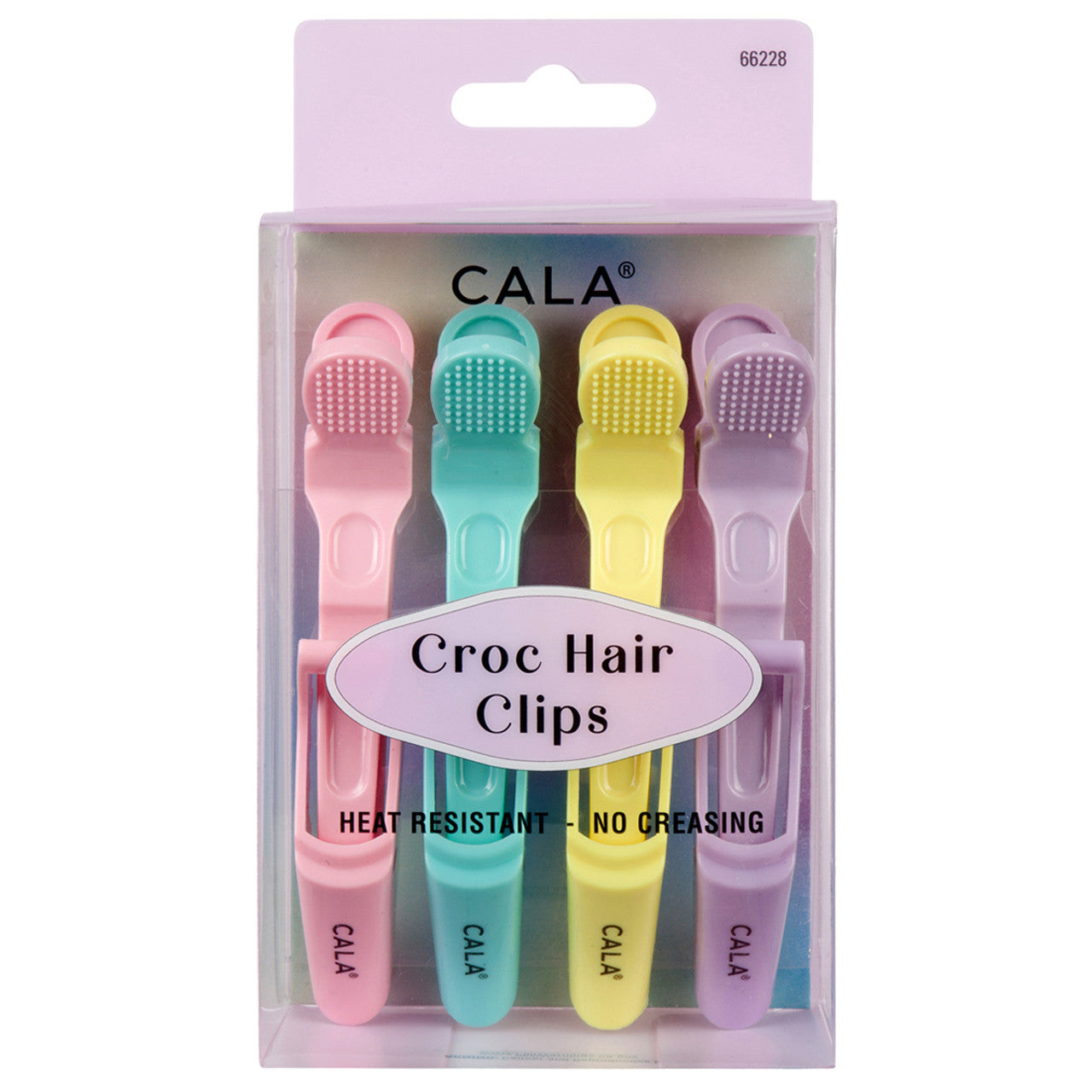 Pinces à cheveux crocodile | Tons pastel (lot de 4)