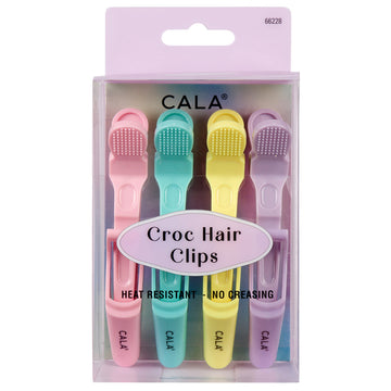Pinces à cheveux crocodile | Tons pastel (lot de 4)