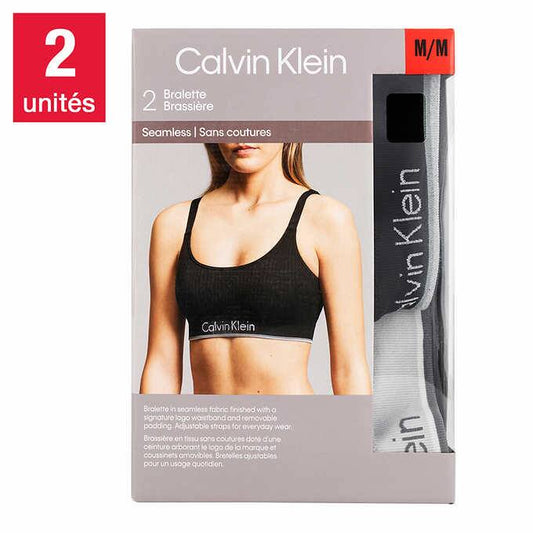 Calvin Klein - Soutien-gorge sans couture pour femmes, Paquet de 2
