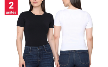 Tahari - Women's Smooth Seamless T-Shirt, 2-Pack
