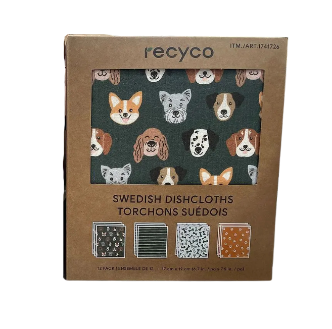 RECYCO - Swedish tea towels, set of 12
