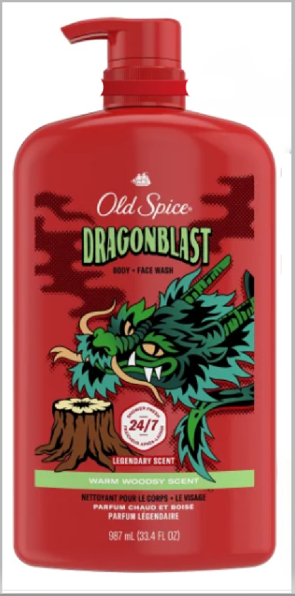 Old Spice Body Wash Dragonblast - 33.4 FL Oz