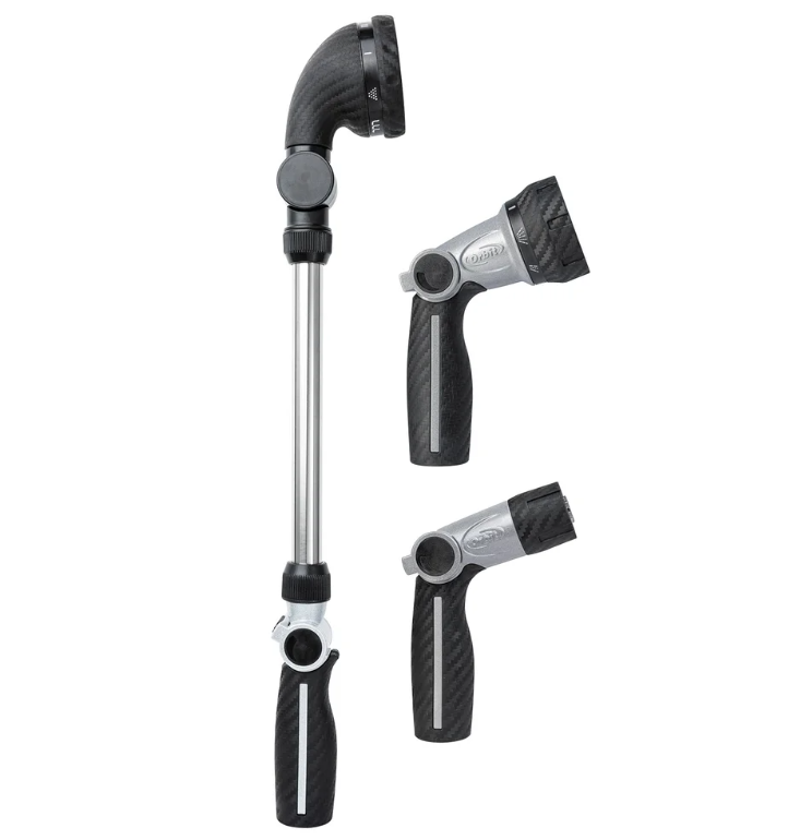 Set of 3 Orbit nozzles with stainless steel wand