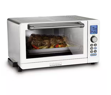 CUISINART - Deluxe 1800 W 6-Slice White Toaster Oven with LCD Display