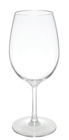 Plastic wine glass