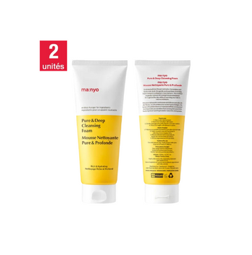 Ma:nyo - Mousse nettoyante pure & profonde, 2 x 200 mL