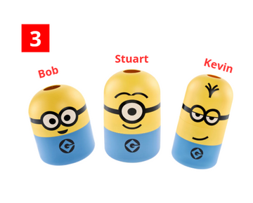 Keeeper Trois Boîtes de rangement Minions