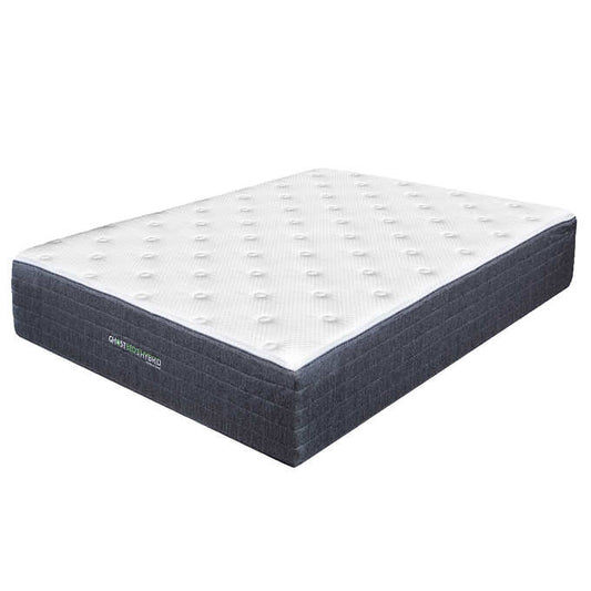 GhostBed Hybrid - Matelas en mousse viscoélastique à gel de 30,5 cm (12 po) et base réglable