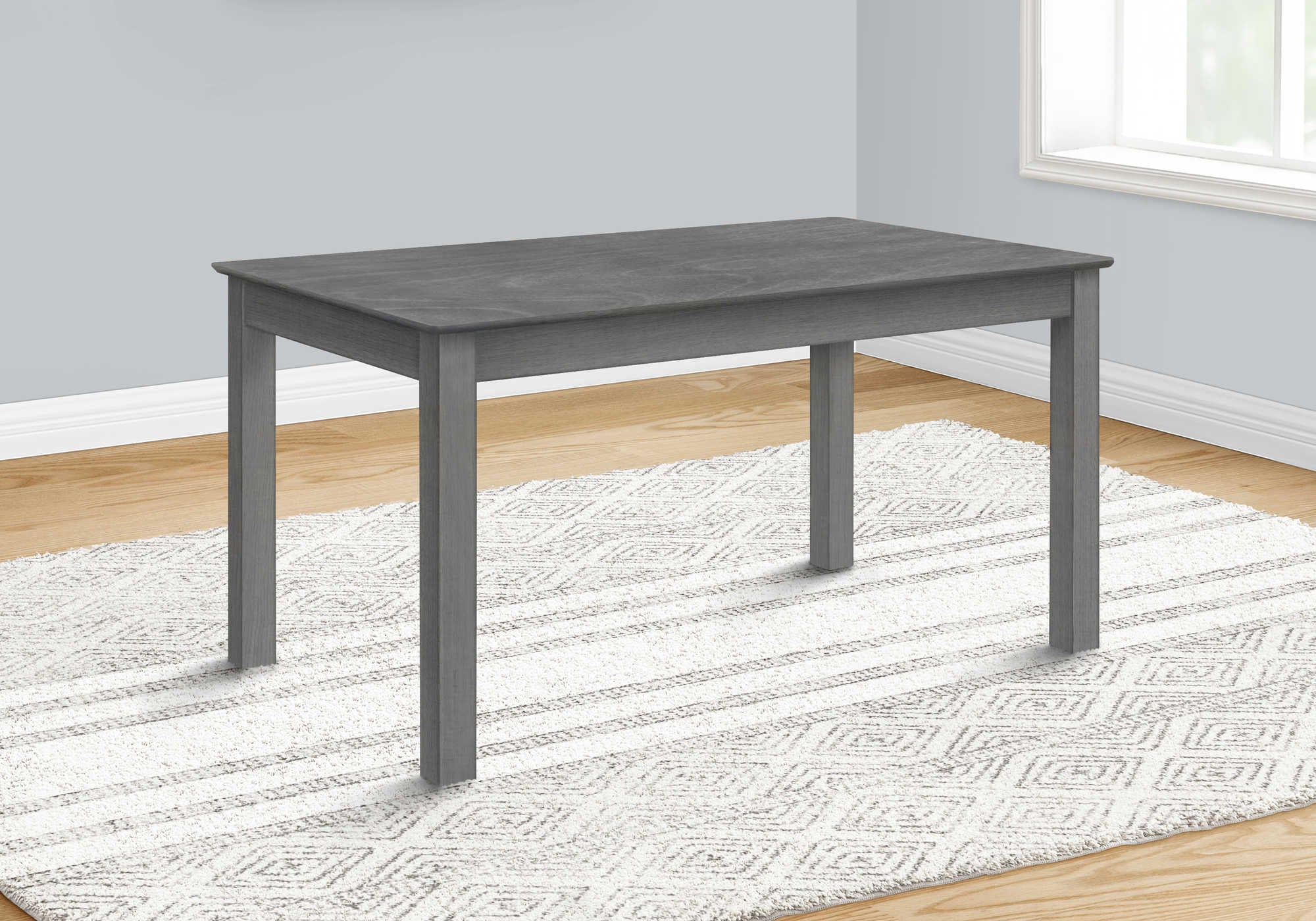 Monarch - dining table - 36 "x 60" wood gray plate