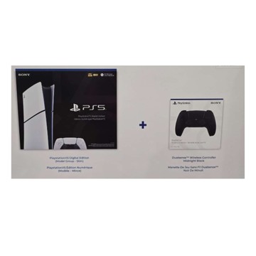 PlayStation 5 Slim bundle (digital console) with midnight black DualSense wireless controller