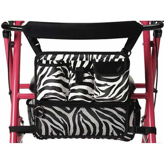 Medline® - Ultralight wallet on wheels and zebra print - Brilliant pink frame