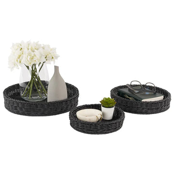 NEATFREAK - Ensemble de 3 Plateaux Tissés à la Main