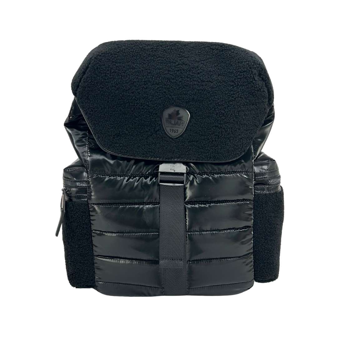 Pajar - Sac à dos en nylon noir matelassé