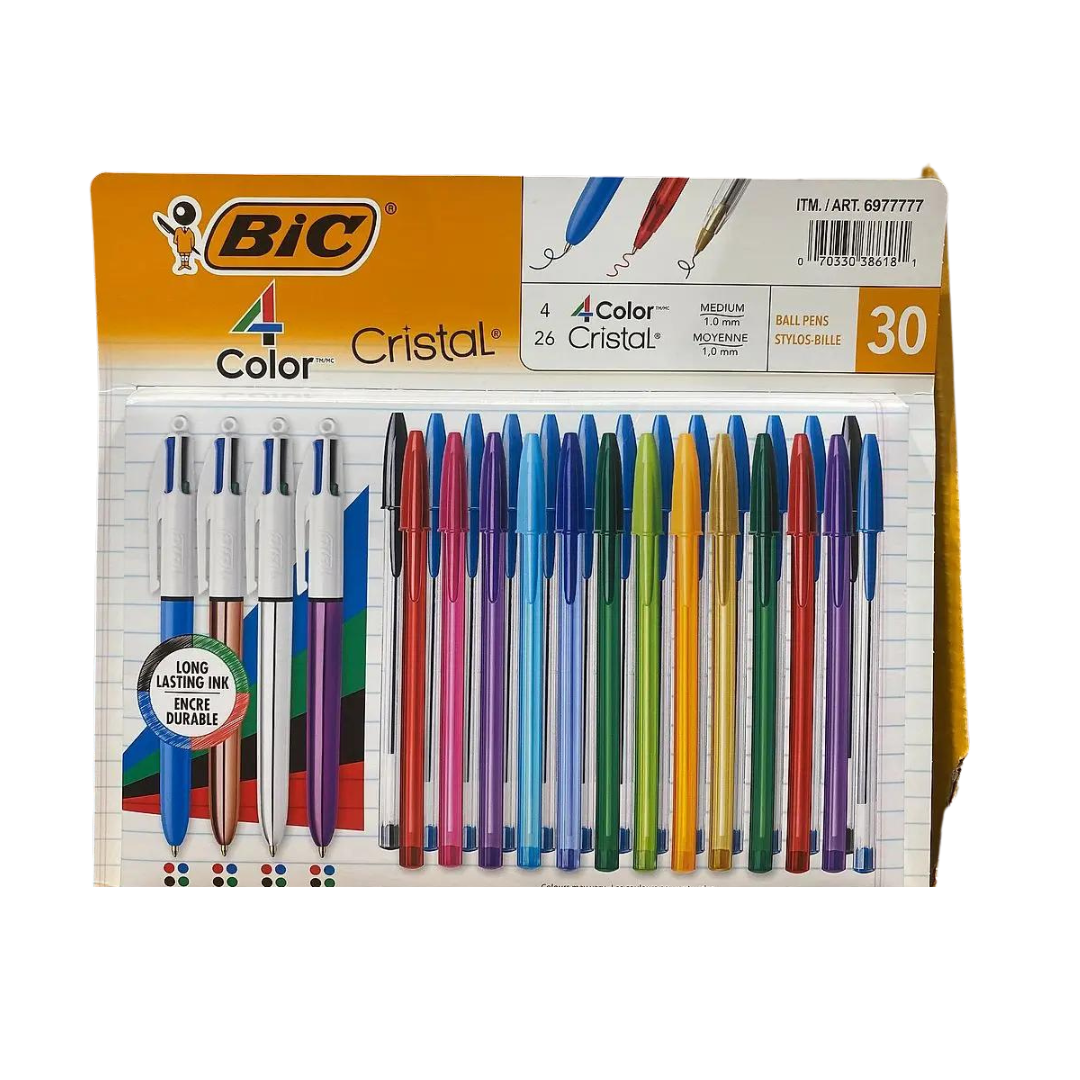 BIC - Pen color & Crystal Package 30