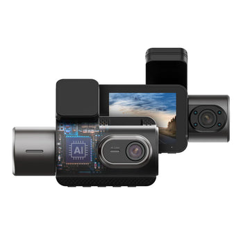Caméra embarquée 4K double vue T402 avec fonctionnalités d'IA améliorées