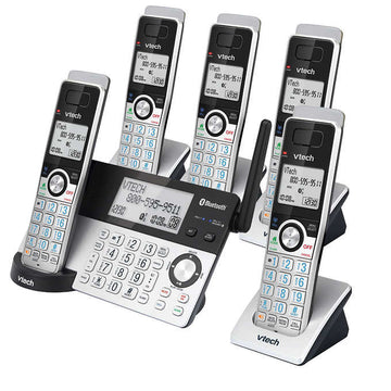 V-Tech Système téléphonique à 5 combinés avec connexion au cellulaire