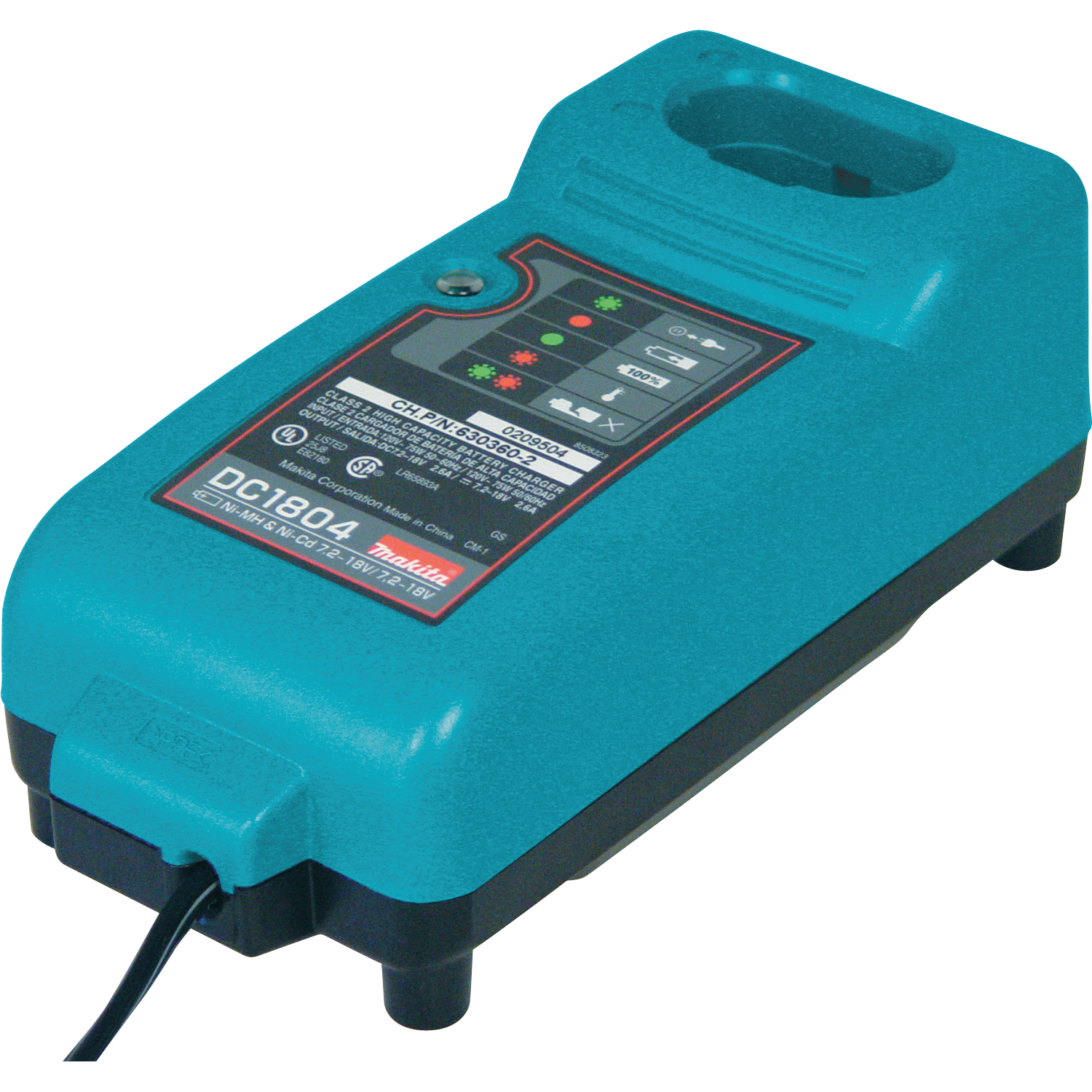 MAKITA - Chargeur de batterie universel DC1804 7.2V ‑ 18V