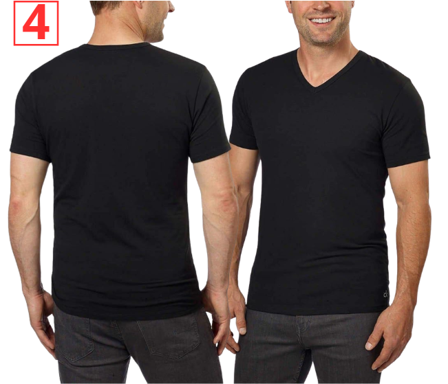 Calvin Klein - Men's V-Neck T-Shirt - 4 Pack