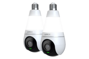 Lorex - Ampoule connectée Wi-Fi 2K avec caméra (lot de 2)