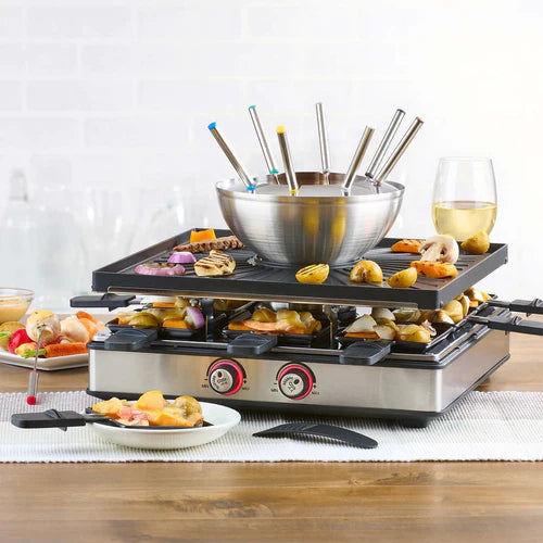 Combo grill et fondue électrique ultime de 30 pièces Trudeau pour 8 personnes