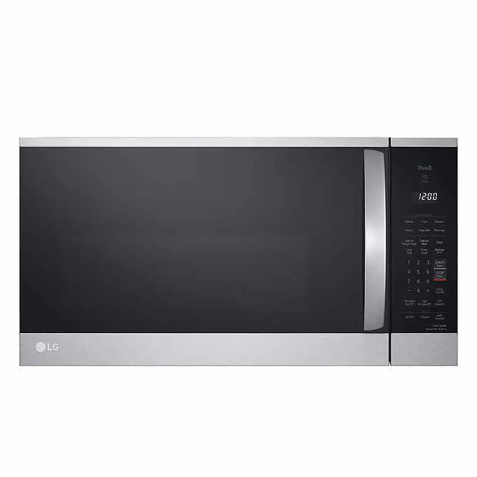 LG 1.8 Cu. Microwave oven with integrated stainless steel hood