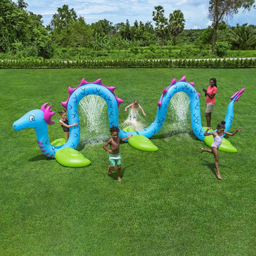 Giant inflatable sprinkler for sea snake