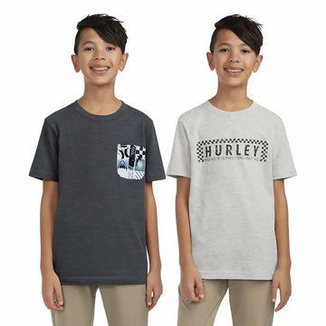 Hurley - T-shirts pour garçons, paquet de 2