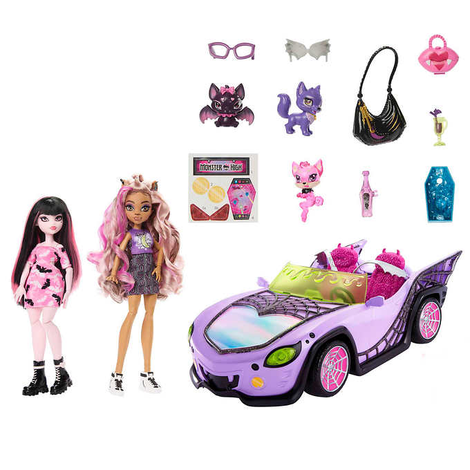 Monster high doll car online