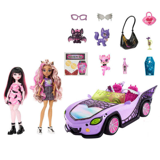 Monster High - Coffret - Voyage Sang-sationnel, Goule Mobile et poupées